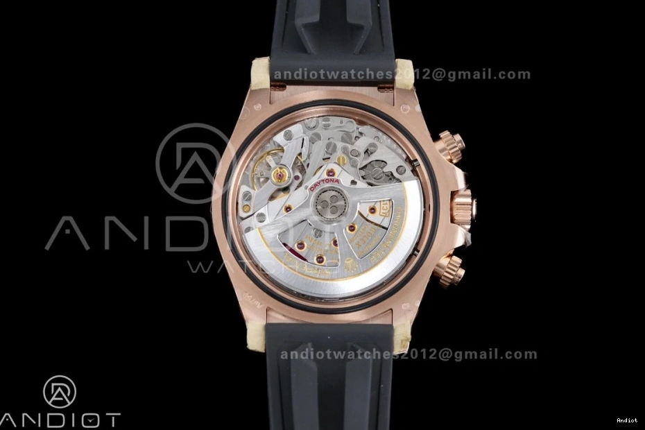 126515 Oyster-flex Best VSF Dial 1:1 On Daytona DD4131 Strap Weight Gain Marker RG Sub-dial Stick Black Edition 0129